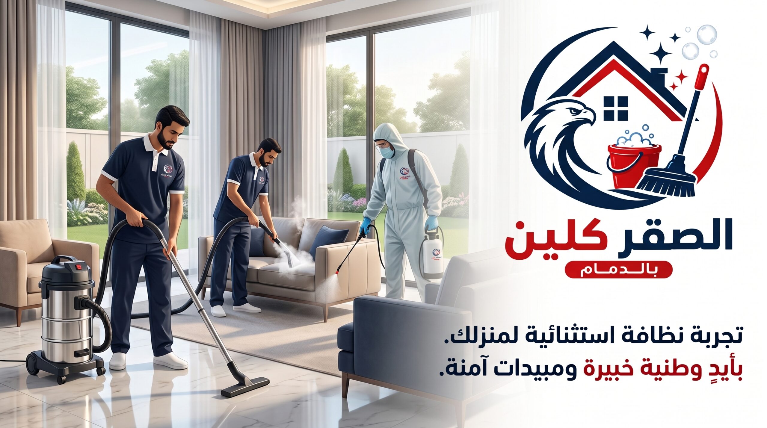 شركة الصقر كلين للنظافة العامة ومكافحة الحشرات بالدمام